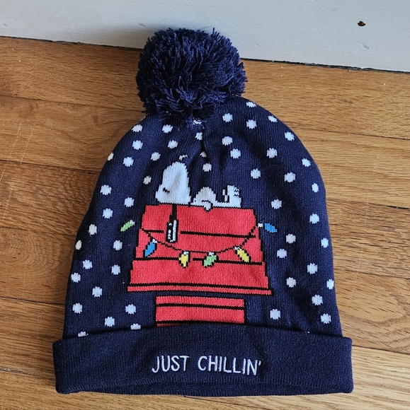 Peanuts Beanie Winter Pom Hat - Picture 3 of 9